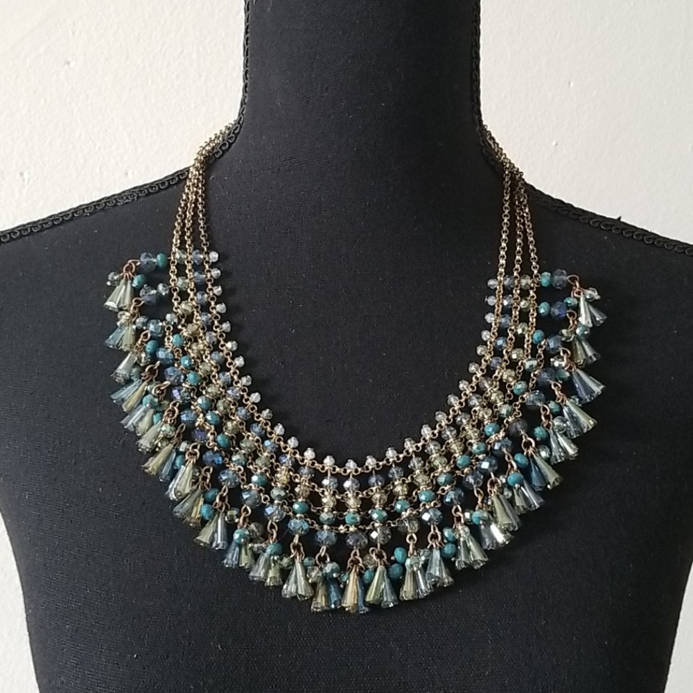 Beaded Statement Necklace - Picture 15 of 17